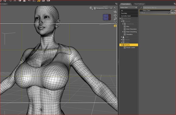 daz3d dforce cloth fit huge boobs step 4