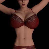 Clare3Dx - April: Lingerie Model - 001a