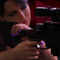 Clare3Dx - Clare: Sniper Wallpaper V2 - 003a