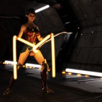 Clare3Dx - Clare: Wonder Woman Cosplay - 002c