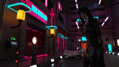 Clare: Cyberpunk Streets WIP - 006a